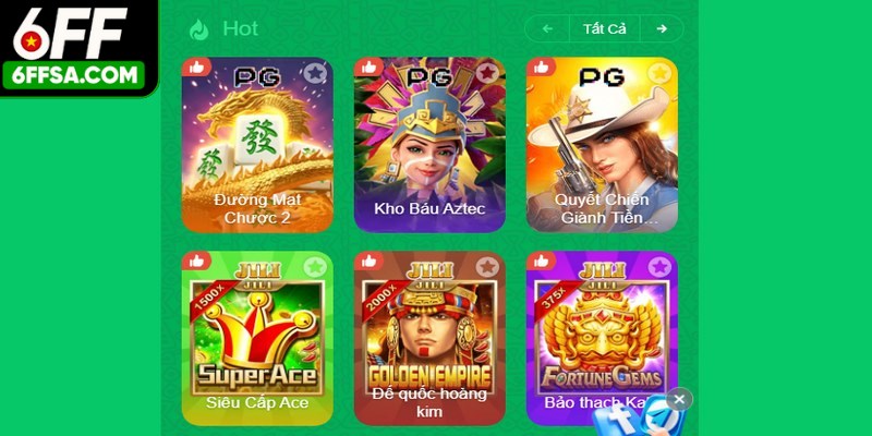Đăng ký 6FF anh em được khám phá kho game phong phú